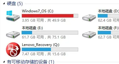 win7纯净版安装后占用c盘空间多大