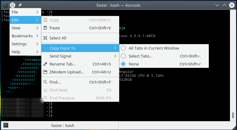 在 KDE Plasma 5.9 中激活全局菜单