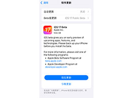 如何升级 iOS 17/iPadOS 17 公测版？iOS 17 公测版升级教程