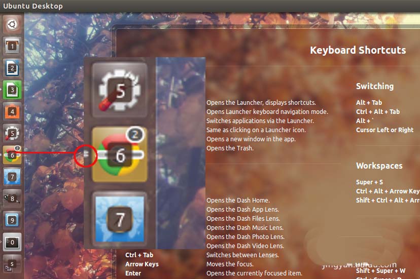 Ubuntu Unity怎么使用快捷键切换应用程序窗口?