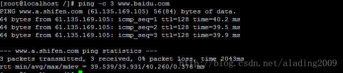 linux ping命令的几个简单使用方法