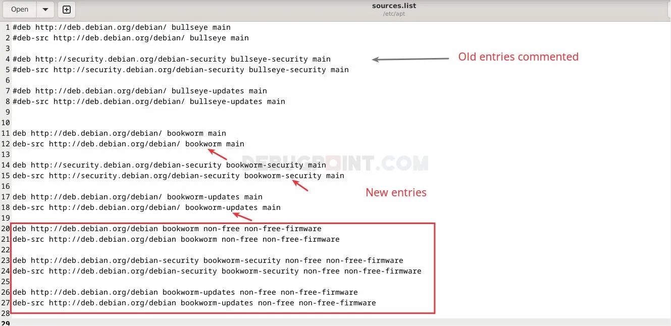 从 Debian 11 升级到 Debian 12