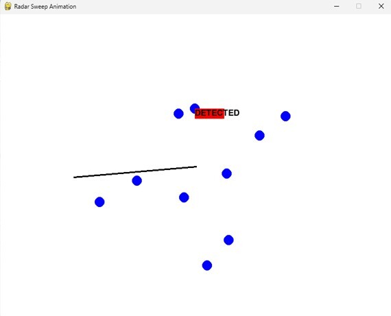 使用Python中的Pygame创建雷达扫描动画