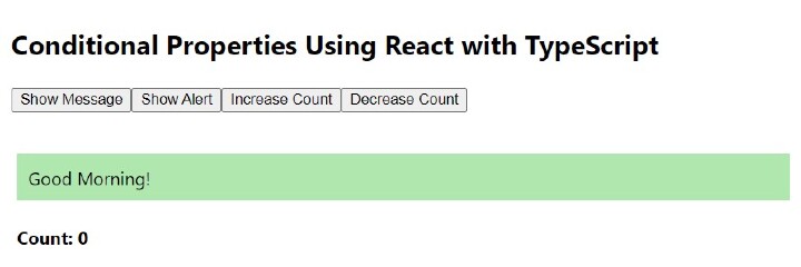 将 React 与 TypeScript 结合使用的条件属性