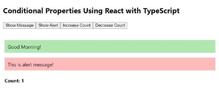 将 React 与 TypeScript 结合使用的条件属性