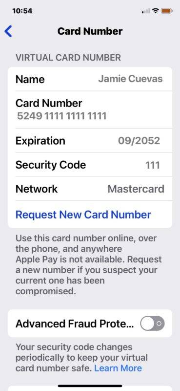 如何查看 Apple Card 卡号和有效期