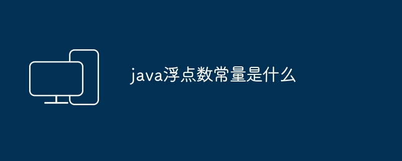 java浮点数常量是什么