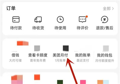 美团月付如何查账单明细