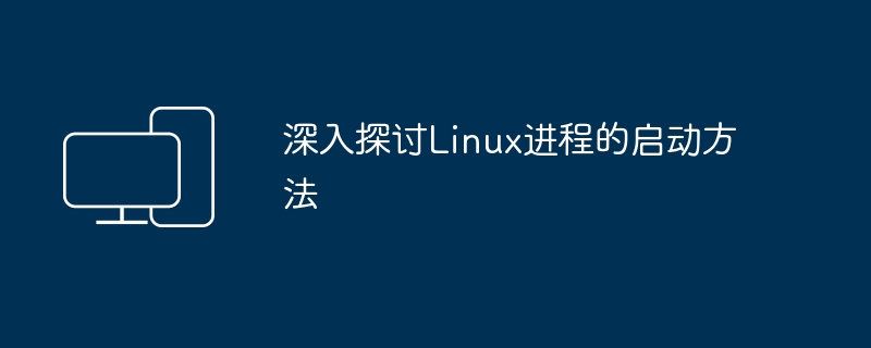 Linux进程启动的详细研究