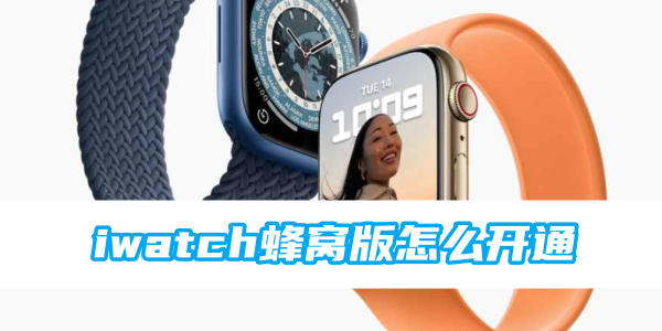 iwatch蜂窝版怎么开通