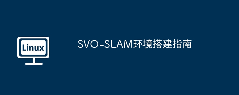 SVO-SLAM环境搭建指南