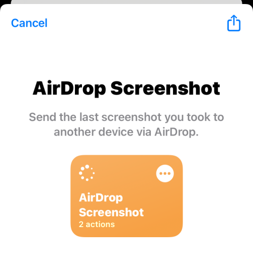 如何通过AirDrop在iPhone上共享最后一张屏幕截图