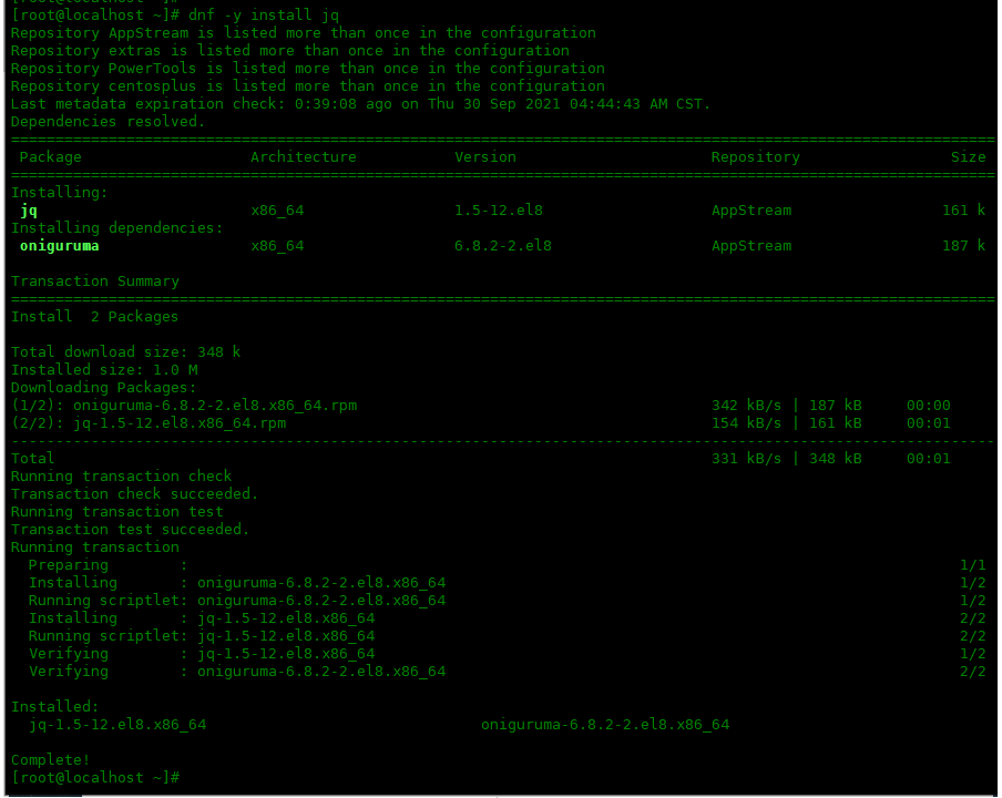 Linux 中的 JQ 命令使用实例