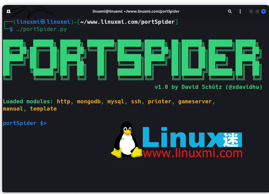 PortSpider – Kali Linux 上高级网络端口扫描仪