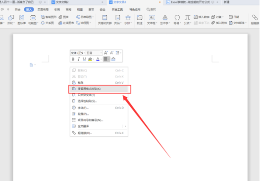 WPS Word中怎么复制一整页