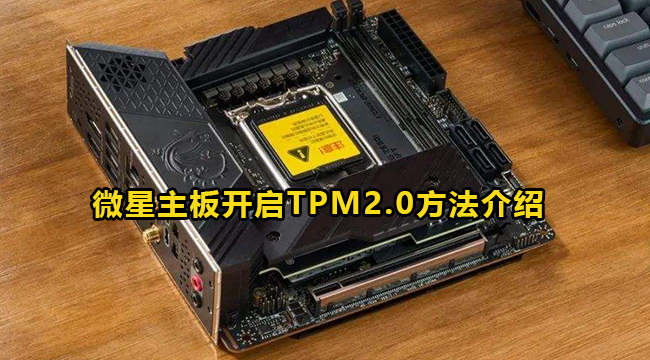 微星主板怎么开启TPM2.0？微星主板启动TPM2.0教程