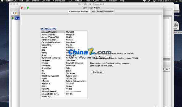 RazorSQL for Mac