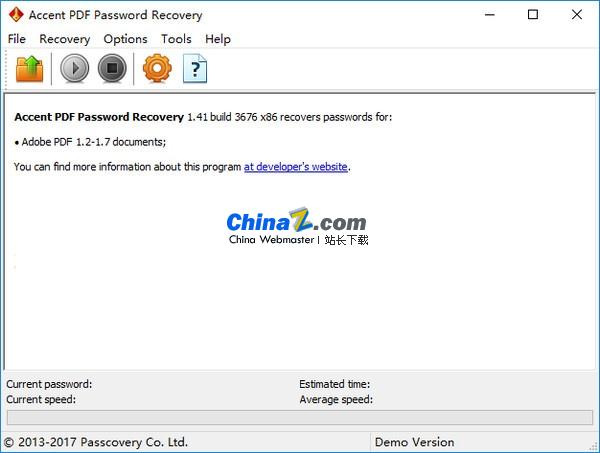 Accent PDF Password Recovery