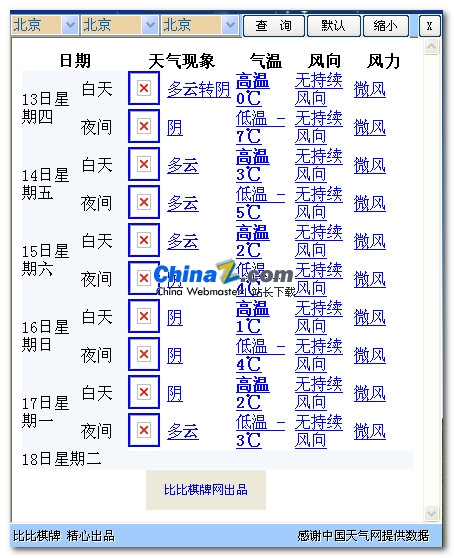 天气预报桌面版