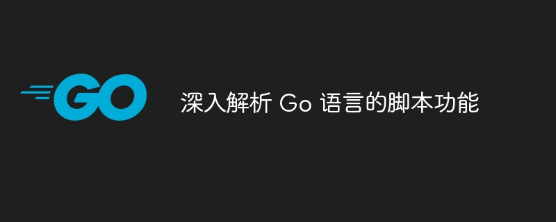 深入解析 Go 语言的脚本功能