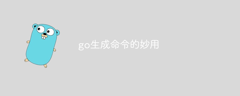 go生成命令的妙用