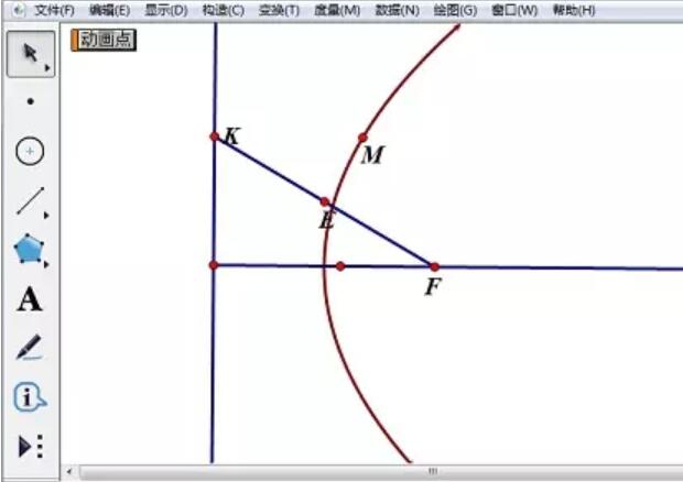 几何画板中利用抛物线准线构造抛物线的方法介绍