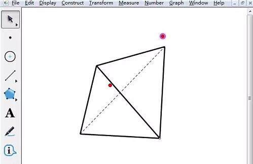 几何画板快速绘制正四面体的操作流程