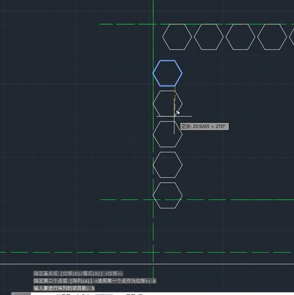 AutoCAD2020图纸制作时复制生成矩阵图形怎么操作