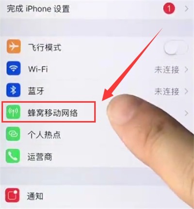 苹果6plus关闭APP使用移动数据的操作方法