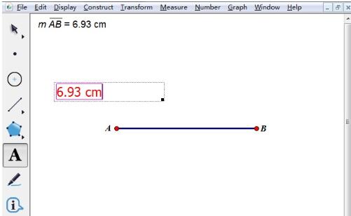 几何画板在线段上标注长度的详细方法