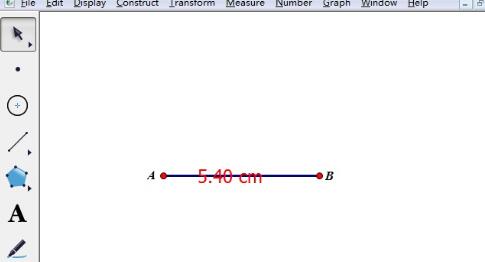 几何画板在线段上标注长度的详细方法