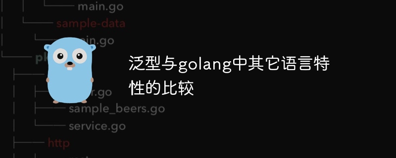 泛型与golang中其它语言特性的比较