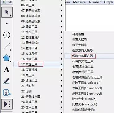 几何画板制作频数分布直方图的操作方法