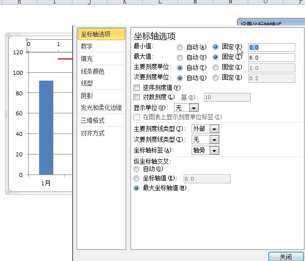 Excel柱形图表中添加红色直线的操作方法