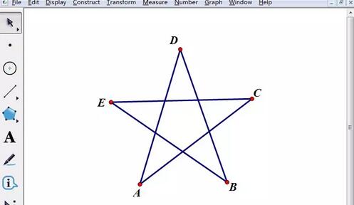 几何画板制作旋转的五角星的简单步骤