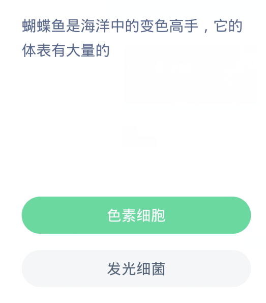 蚂蚁森林神奇海洋3月26日：蝴蝶鱼是海洋中的变色高手它的体表有大量的