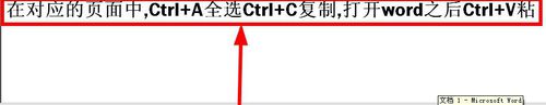 word文档快捷键的操作使用