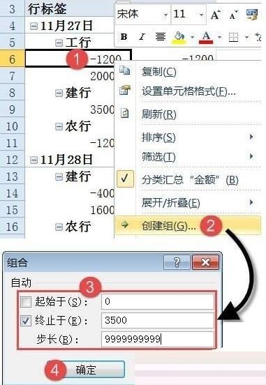 Excel财务数据快速转换收支报表的操作方法