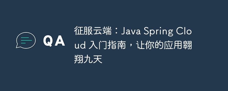 征服云端：Java Spring Cloud 入门指南，让你的应用翱翔九天