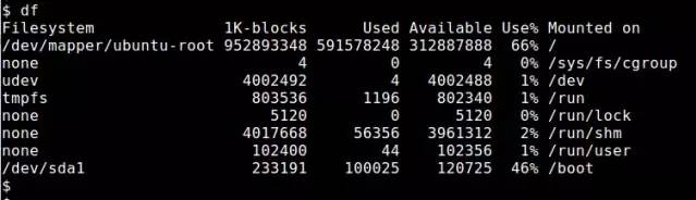 在Linux下你所不知道的df命令的那些功能