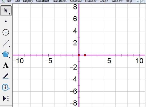 几何画板坐标轴刻度数字变大的详细方法