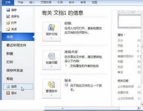 word2010更正拼写时忽略Internet和文件地址的详细步骤