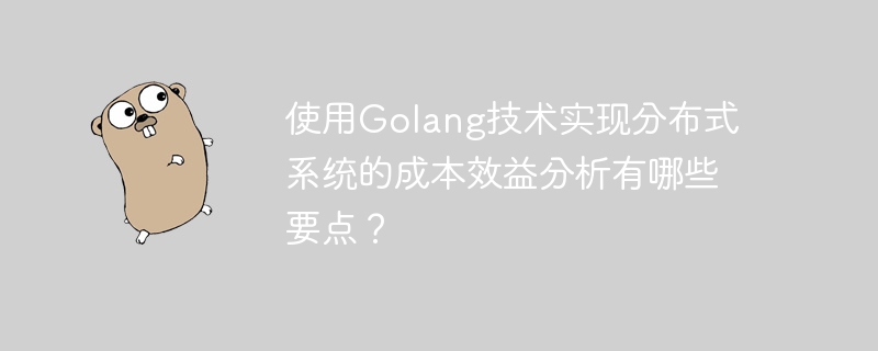 使用Golang技术实现分布式系统的成本效益分析有哪些要点？