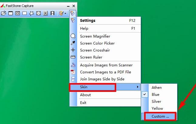 FastStone Capture怎么自定义皮肤 自定义皮肤方法