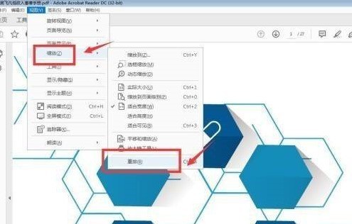 Adobe Acrobat Reader DC怎么设置重排 Adobe Acrobat Reader DC设置重排的方法