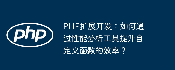 PHP扩展开发：如何通过性能分析工具提升自定义函数的效率？