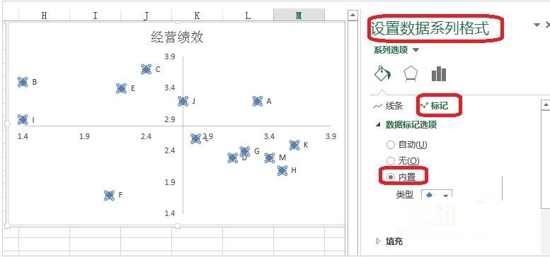 Excel制作矩形散点图的详细方法