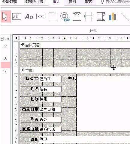 access设置窗体页眉标签的操作方法