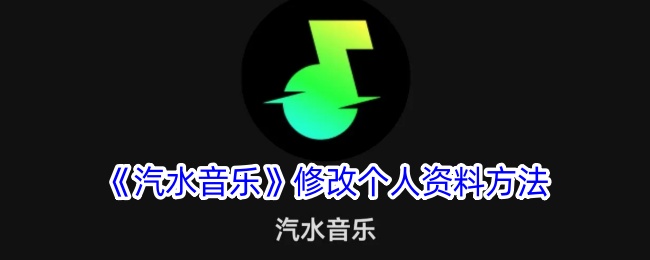 在哪里可以编辑汽水音乐的个人档案？