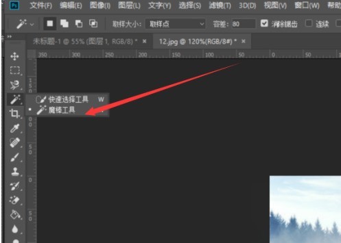 photoshop cc 2018怎么使用魔棒工具 photoshop cc 2018使用魔棒工具的方法